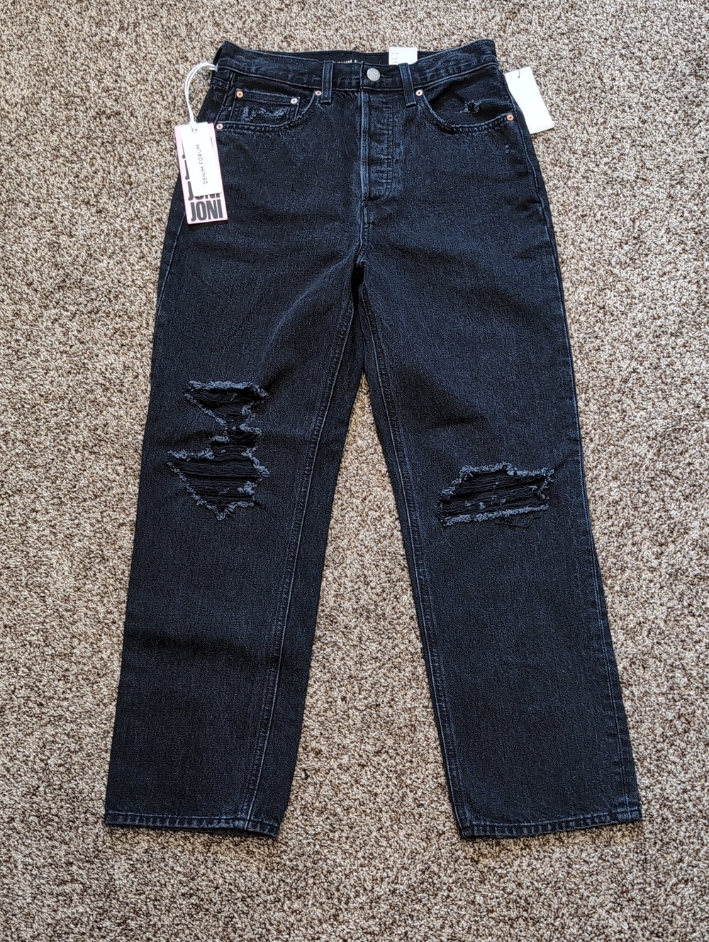 Denim Forum The Joni High Rise Loose Size 25W NEW